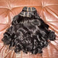 Cheveux humains indiens Super Double Drawn, bouclés et rebondissants, tissage de cheveux humains Fummi