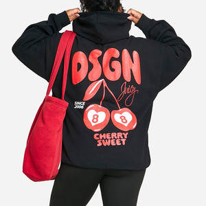 Thick Warm Printed Hoodie for Women Loungewear and Streetwear Sweatshirt with Customized Front or <b>Back</b> Print Options - Product Image 4