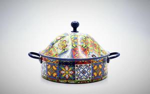 Cazuela de acero inoxidable moderna, calentador de alimentos, olla caliente, forma redonda, acabado personalizado, tamaño personalizado, precio al por mayor - Product Image 6