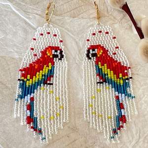 Pendientes de gota de cuentas de semillas personalizables pendientes de cuentas de semillas largas de India para precio al por mayor pendientes de gota coloridos diseño de cuentas - Product Image 6