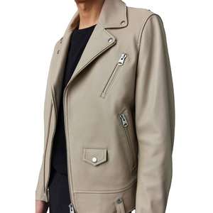 Blouson en cuir pour homme de qualité supérieure, en cuir véritable et toile, style moto et motard, avec capuche et logo personnalisé sur le devant, idéal pour l'hiver. - Product Image 6