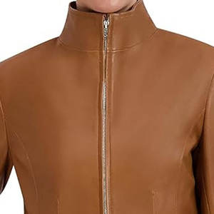 แจ็กเก็ตหนังกันน้ำกันลมสำหรับผู้หญิงผ้าคอตตอนระบายอากาศได้ดีผ้าถักสำหรับฤดูหนาว - Product Image 5