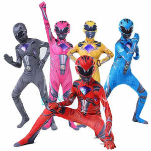 Disfraz de Power Rangers para Niños, Mono de Spandex con Estampado de Personajes, para Halloween y Carnaval - Product Image 1