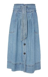 Faldas largas de mezclilla de Invierno para mujer, detalle de botones, tendencia informal para estilos de Festival 2025 - Product Image 2