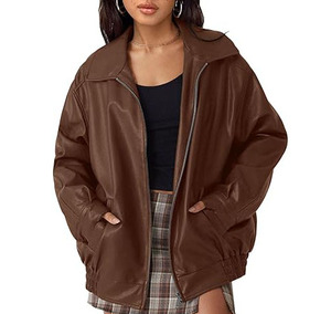 Chaquetas de gran tamaño de cuero genuino para mujer, chaquetas de mujer de alta calidad gris oscuro, abrigos de moda para motocicleta al por mayor, logotipo personalizado - Product Image 6