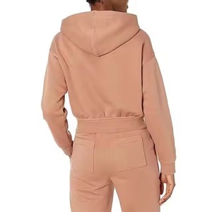 Sudaderas con Capucha Cortas para Mujer de la Mejor Calidad, Elegantes, con Hombros Caídos, Manga Larga, Forro Polar, Personalizables, para Uso Diario, Venta al Por Mayor - Product Image 2