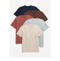 T-shirt Homme Oversize en Coton Tricoté Grande Taille avec Logo Personnalisé, Impression Gonflée de Haute Qualité 220 GSM, Écologique et Séchage Rapide pour l'Été