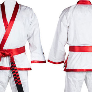 2024 nouveau Design coton lourd karaté costumes couleur personnalisée vêtements de sport en gros pas cher prix OEM Service pour Arts martiaux porter - Product Image 4