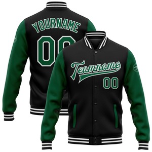 Directo industria venta al por mayor casual invierno personalizado Graffiti patrón rojo-negro Scratch 3D Bomber Full-Snap Varsity Letterman chaqueta - Product Image 5