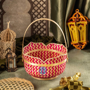 Handmade Bamboo Ramadan Gift <b>Box</b> 2026 Natural Basket for Festival Decorations - Product Image 2