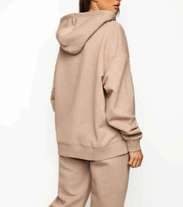 ชุดวอร์มผู้หญิงแบบเรียบง่าย ดีไซน์เรียบๆ คุณภาพสูง ชุดวอร์มผู้หญิงสั่งทำได้ สไตล์สตรีทแวร์ - Product Image 3