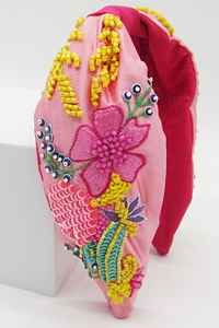 Hermosa banda de pelo de chica Multicolor de moda hecha a mano Día de Patricio con cuentas bordado a prueba de pellizcos diseño elegante hecho con diamantes de imitación - Product Image 6