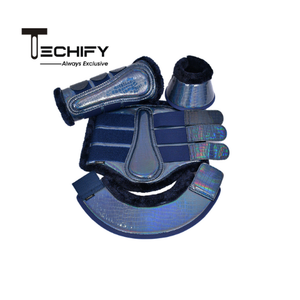 Confortable Halloween cheval botte ensemble serpent imprimé cuir attelle bottes en peau de mouton fausse fourrure doublure pour la sécurité des chevaux - Product Image 4