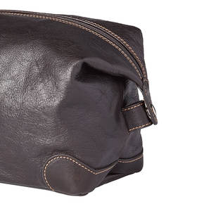 Fourniture directe d'usine grand kit de rasage décontracté en cuir sac fermeture à glissière lettre poids léger tailles personnalisées disponibles raisonnables - Product Image 6