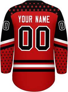 OEM envío rápido personalizado Hockey sobre hielo Streetwear Jersey de gran tamaño Retro Fit tela sostenible ventilador diseño de declaración - Product Image 3