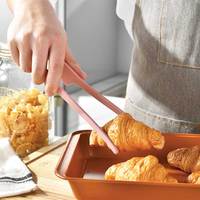 Le nouveau chef utilise un gril à pâtisserie manuel pour servir une pince à épiler en silicone pour barbecue à glace pinces à nourriture de cuisine