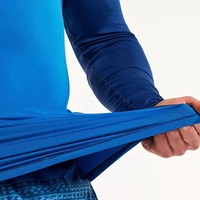 Nueva Camiseta de Manga Larga Personalizada, Transpirable y de Secado Rápido para Hombre, Protección UV, Surf, Fitness, Spandex/Poliéster, Serigrafía