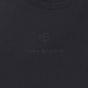 เสื้อยืดคอกลมทรงหลวมสำหรับผู้ชายเสื้อยืดผ้าฝ้าย100% สำหรับผู้ชายทรงหลวมโลโก้ออกแบบเองได้ - Product Image 4