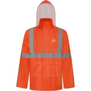 Veste de travail en softshell en coton, classe 2 ANSI, haute visibilité, orange, réfléchissante, LED clignotante, vêtements de sécurité de protection pour la course à pied - Product Image 6