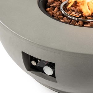 Colonne de foyer en métal extérieur moderne Patio foyer à gaz avec livraison gratuite aux États-Unis - Product Image 3