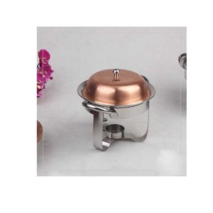 Copper Chafing Dish With Black <b>Stand</b> on Hot Sale - Product Image 3