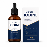 Iodure de potassium de qualité export, 150 mcg, 50 ml, avec zinc et sélénium, pour les marchés américain et européen, fournisseur en gros