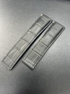 Bracelet de montre sport de luxe en cuir de vachette noir mat OEM multi-tailles, largeur de bande 24 mm pour Carrera - Product Image 5