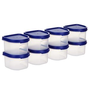 Homeware Sigma 500 Juego de cuencos de plástico sin BPA irrompible para microondas Apto para lavavajillas 4 piezas 650 ml (Cian) - Product Image 2