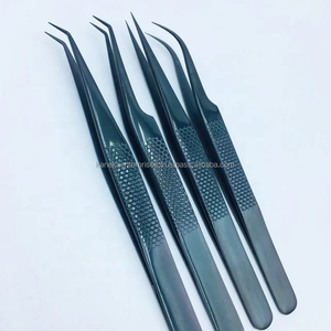 Pinzas Profesionales para Extensión de Pestañas con Punta de Fibra de Acero Inoxidable - Duraderas, Antimagnéticas, Tamaños de 12-14 cm, Color Personalizado - Product Image 3