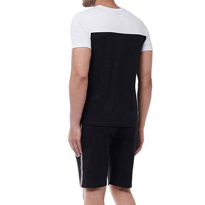 Nuevo conjunto de verano para hombre, traje deportivo, camiseta de manga corta y pantalones cortos, conjunto doble de dos piezas, conjunto corto de punto informal de algodón para hombre - Product Image 3