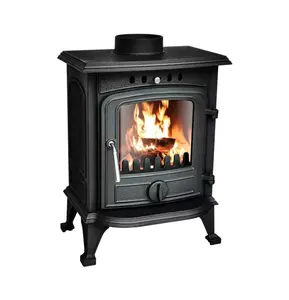 15KW wood pellet fireplace stove pellet burning stove small pellet and wood hybrid stove for office/home