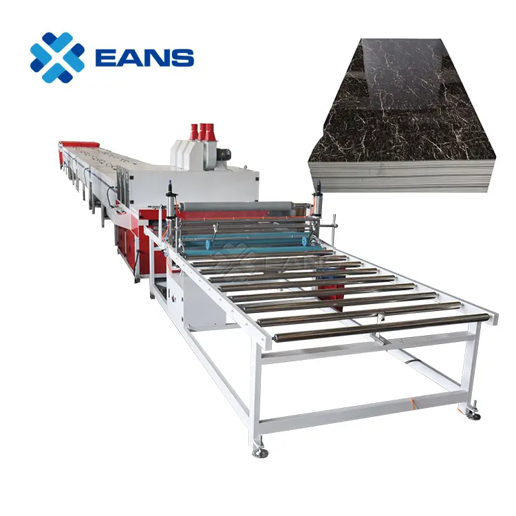 Pvc संगमरमर दीवार पैनल wpc दरवाजा बोर्ड pvc फोम बोर्ड Uv वार्निश स्प्रे कोटिंग मशीन