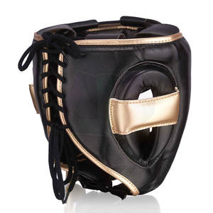 Casco de Boxeo de Cuero Premium con Cara Abierta, Protección para Entrenamiento, Diseño Transpirable y Duradero, Ajuste Seguro y Cómodo - Product Image 3