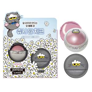 For Rom&nd Zo&Friends Juicy Roll Cheek & Puff Set Cream Face Brightening Feature - Product Image 1