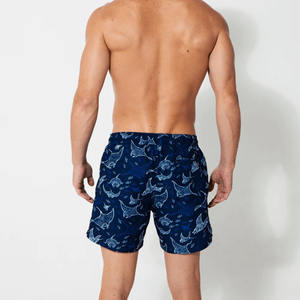 กางเกงขาสั้นชายแบบสั่งทำพิเศษ ระบายอากาศได้ดี เหมาะสำหรับใส่ไปชายหาด มีเชือกผูก เอวยืดหยุ่น ไม่ยับง่าย - Product Image 4