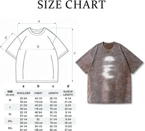 เสื้อยืดโอเวอร์ไซส์ผู้ชาย ผ้าคอตตอนย้อมสีแบบแอซิดวอช พิมพ์ลายตัวอักษร คอกลม แขนสั้น ทรงลำลอง ความยาวปกติ เนื้อผ้าเจอร์ซีย์ระบายอากาศได้ดี - Product Image 6