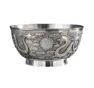 Cuencos de acero contemporáneos con diseño artístico y brillo de espejo para una decoración de cocina moderna - Product Image 1