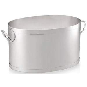 Enfriador de vino de 14.5L de capacidad para el hogar/Bar y restaurantes, bañera de bebida ovalada de Metal, cubo de hielo y bebida dorado de acero inoxidable - Product Image 4