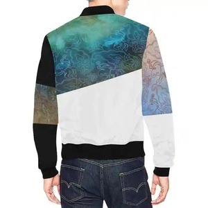 Chaqueta de bombardero de vuelo con patrón de bordado cómodo clásico de moda para hombres al por mayor con colores y tamaños personalizados - Product Image 6