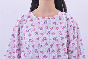 Robes de patient personnalisées, uniformes d'infirmière pour hôpital, manches longues, tissu en coton tissé, design unisexe, médecins, patients - Product Image 2