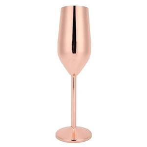 Flûte à champagne en or électrolytique, design moderne parfait, verre à vin unique et luxueux en métal pour mariage et anniversaire - Product Image 2