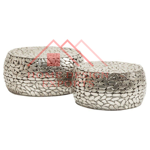 Most Selling Iron Coffee <b>Tables</b> for Living Rooms Center <b>Table</b> <b>Round</b> Shaped in Silver Finshed Best Seller - Product Image 4