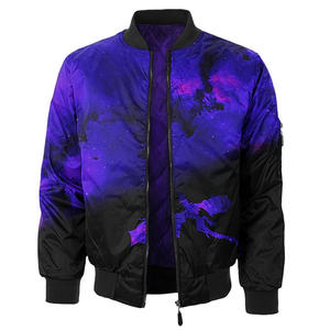 Chaqueta Bomber de Invierno Personalizada para Hombre, Sublimada, OEM, 100% Poliéster Satinado, Cierre de Cremallera, Impermeable, Resistente al Viento, Ligera - Product Image 6