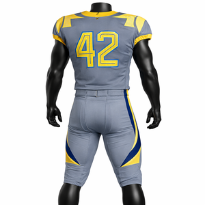 Conjunto de Uniforme de Fútbol Americano Personalizado al por Mayor, Pantalones de Jersey Transpirables de Malla, Ropa Deportiva para Equipos, OEM a Granel - Product Image 2