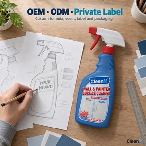 Spray detergente schiumogeno per pareti 500ml, per la pulizia di pareti verniciate prima della pittura, per impronte digitali, macchie di gessetti e graffi, battiscopa, OEM, all'ingrosso - Product Image 6