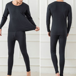 Ensemble de sous-vêtements thermiques pour homme de qualité supérieure, respirant, chaud, tissu en élasthanne/polyester, séchage rapide, écologique, plus - Product Image 3