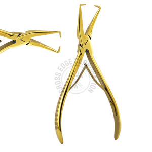 Nouvelles pinces à extensions de cheveux en acier inoxydable, outil d'ouverture de micro-anneaux, outil de retrait de perles, pince à ressort double, outils pour extensions de cheveux - Product Image 5