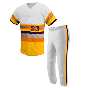 Maillots de baseball entièrement sublimés à la demande, séchage rapide, style streetwear, 100 % polyester, bretelles en X, grandes tailles pour adultes - Product Image 3