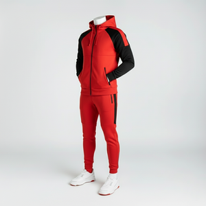 Survêtement de sport léger et respirant en polyester/coton pour homme - Évacuation de l'humidité, séchage rapide, écologique pour l'entraînement, la salle de sport et les tenues décontractées - Product Image 4