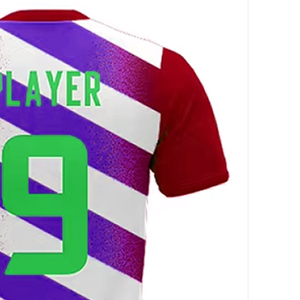 Maillots de football haute France pour adultes saison d'été vêtements de sport de plein air séchage rapide 100% ensemble d'entraînement à manches courtes à Sublimation complète - Product Image 5